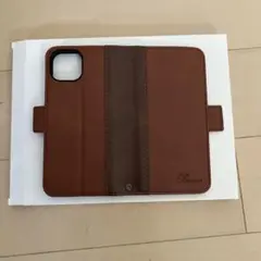 新品未使用 Rssviss iPhone13 手帳型ケース ダークブラウン