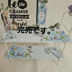 デコパージュꔛꕤ BOXティッシュケース♡BLUE薔薇♡インテリア雑貨