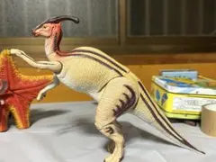 【希少】ジュラシック・ワールド パラサウロロフス フィギュア（アプリ連動可能）