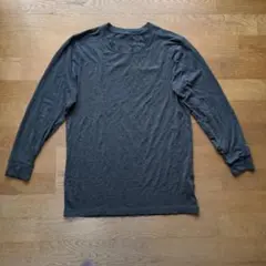 ヒートテッククルーネックT（9分袖）M　メンズ
