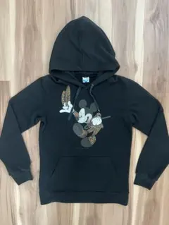 Disney パーカー　ディズニー　ブラック　トレーナー　ヴィンテージ　レトロ