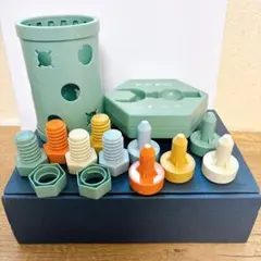 知育玩具 色合わせ・形合わせセット　モンテッソーリ　ねじ回し　指先遊び
