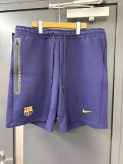 【新品タグ付】ナイキ FCバルセロナ テックフリース ハーフパンツ 紺 XXL