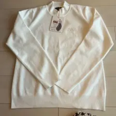 未使用新品♡キスオンザグリーンレディースゴルフウェア♡ニット♡ホワイト♡Ｍ