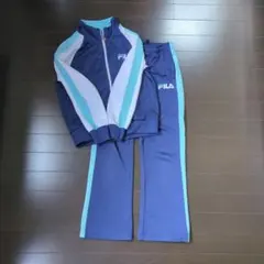 FILA ジャージ上下セット ネイビー/ホワイト/ターコイズ　140