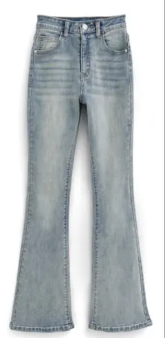 GRL グレイル　セミフレアデニムパンツ　ライトブルー　M cu508