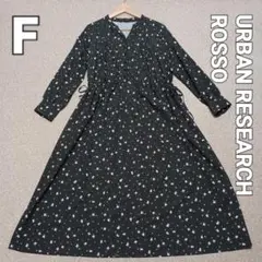 URBAN RESEARCH ROSSO ドットフラワーVネックワンピース