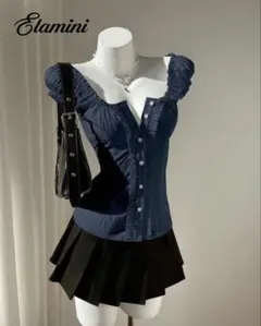 パフスリーブ ブラウス SHEIN 475878576