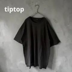 tiptop 綿100% ビッグシルエット半袖Tシャツ ブラック Fのサムネイル