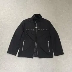 semantic design ダブルジップy2k ナイロンライダースジャケット