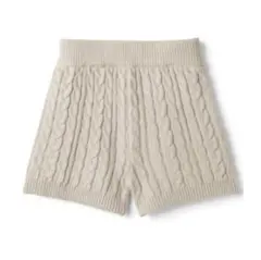 ケーブル編みニットショートパンツcu304 GRL