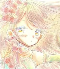 手描きイラスト オリジナル はがきサイズ - メルカリ