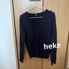 UNIQLO コットンカシミヤVネックセーター L