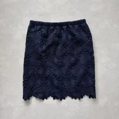 最終価格 FREE'S MART レースタイトスカート ネイビー