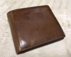 定価25000円　本革　ハンドメイド　二つ折り財布　エイジング