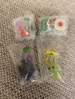 ピクミンマスコット&フルーツグミ　チョコエッグ　ヒカリ•白•羽•岩ピクミン