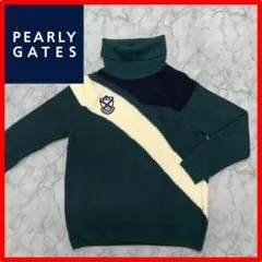 PEARLYGATES　パーリーゲイツ　 タートルネックセーター　ニット　厚手