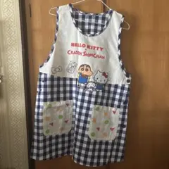 ポムポムプリン　カフェ　マスコット　サンリオ　フリュー　エプロン　チェック ポムポムプリン エプロン チェック柄 - メルカリ