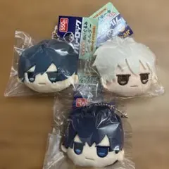 ブルーロック　DAISOフェイスぬいぐるみキーホルダー　凪誠士郎　潔世一　糸師凛