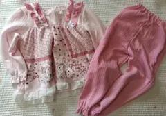 サンリオ　マイメロ　パジャマ　上下セット　ピンク　フリル　１２０センチ