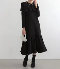 meraki メラキ　ビッグカラーワンピース