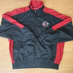 90年代　古着　Nike バスケットボール ブルゾン　ナイロンジャケット　黒/赤