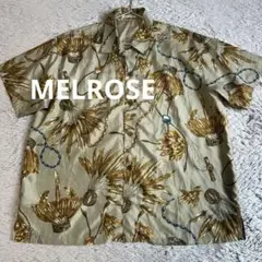MELROSE メルローズ　半袖シャツ　総柄　USED古着
