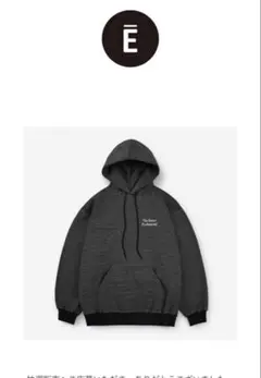 ennoy BORDER HOODIE SWEAT BLACK - メルカリ