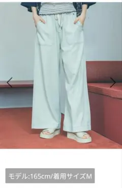 ニコアンド　ライトオンスルーズデニムパンツのサムネイル