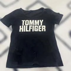 【トミーヒルフィガー】フロントビッグロゴ Tシャツ ブラック Mサイズ