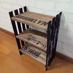 男前インテリア 三段シェルフ 棚 インダストリアル ハンドメイド 植物