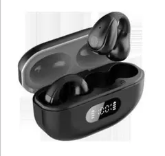 イヤーカフ型 ワイヤレスイヤフォン ブラック 黒 オープンイヤー