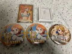 ワンピース ナミ 輩 コレクション 缶バッジ ステータスカード 5点セット
