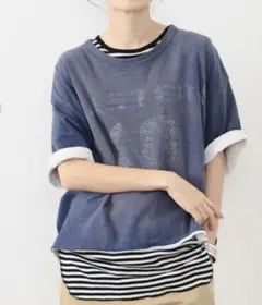 WAREHOUSE × beams boy 別注リバーシブルTのサムネイル