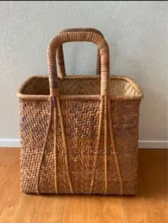 ビンテージ 天然素材 かごバッグ