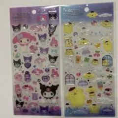 サンリオ　クリアキャンディシール　マイメロ　シナモロール　2枚セット
