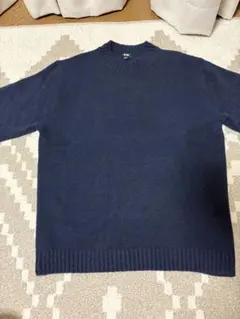 UNIQLO スフレヤーンクルーネックセーター　Sサイズ　ネイビー