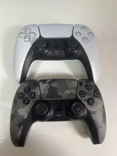 PS5 ワイヤレスコントローラー ホワイト・カモフラージュセット