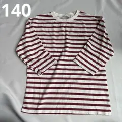 難あり　ZARA ボーダー柄 7-8分カットソー 140cm