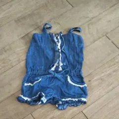 デニムサロペット カバーオール 90