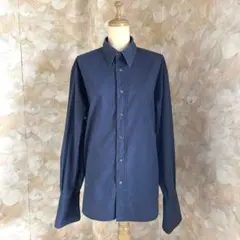 R.NEWBOLD ドレスシャツ Lサイズ ネイビー