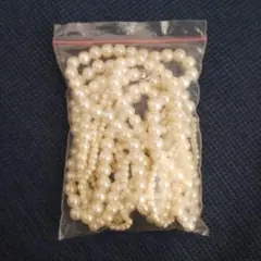 ホワイトパールデザイン 3連ネックレス