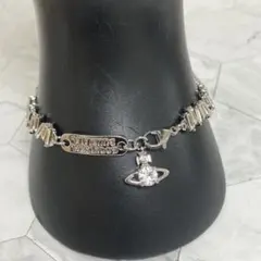 Vivienne Westwood｜ラインストーンブレスレット／シルバーのサムネイル