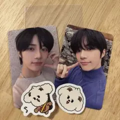 TXT love languageトレカ2枚ボムギュ+ バムグッ　ステッカー