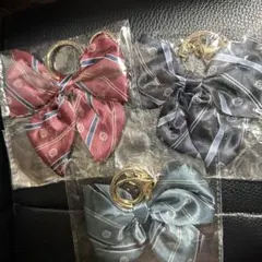 イーストボーイ リボン&ネクタイキーホルダー ボルドー ネイビー グリーン