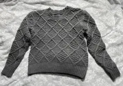 2枚まとめ売り 長袖セーター グレー ブラウン