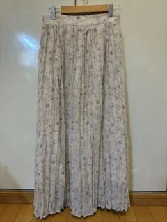 earth music＆ecology 線画フラワーワッシャースカート