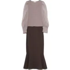 FRAY.I.D オーガンスリーブプルスカートセットアップ