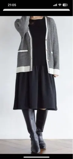 anysis ブラックフレアスカート