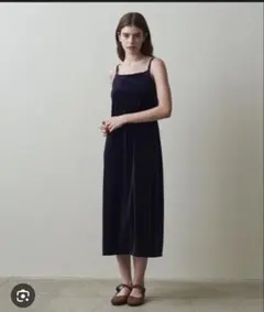 定価4.7万 Steven Alan ベルベットガウン ベロア カーキ steven alan - 定価4.7万 Steven Alan ベルベットガウン ベロア カーキ